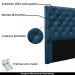 Cabeceira Decorativa Queen Size 1,60M Tàzio Veludo Azul Marinho G63 - Gran Belo