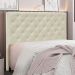 Cabeceira Decorativa Queen Size 1,60M Tàzio Veludo Bege G63 - Gran Belo