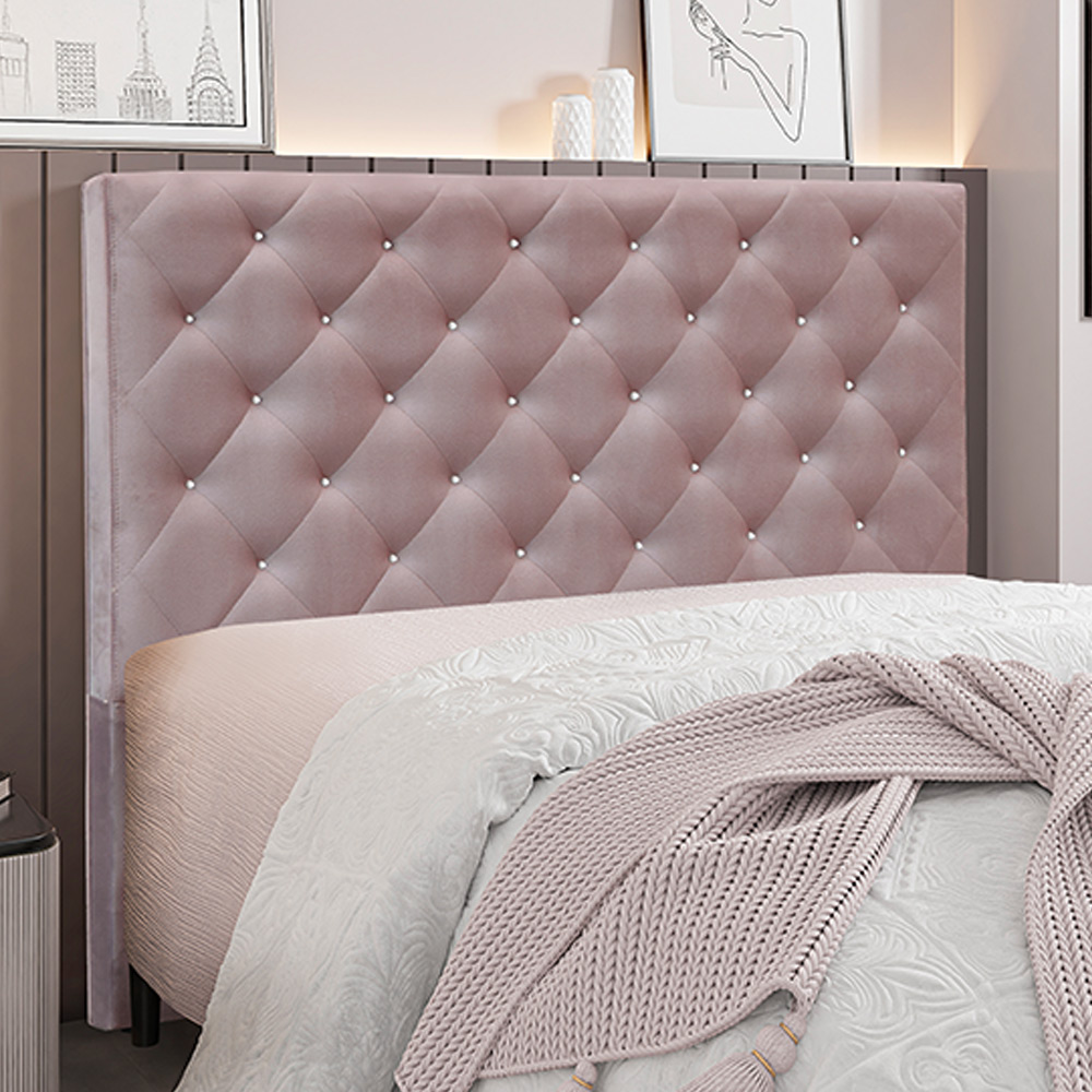 Cabeceira Decorativa Queen Size 1,60M Tàzio Veludo Lilás G63 - Gran Belo
