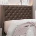 Cabeceira Decorativa Queen Size 1,60M Tàzio Veludo Marrom G63 - Gran Belo