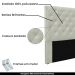 Cabeceira Decorativa Queen Size 1,60M Tàzio Veludo Prata G63 - Gran Belo