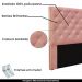 Cabeceira Decorativa Queen Size 1,60M Tàzio Veludo Rosa G63 - Gran Belo