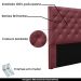 Cabeceira Decorativa Queen Size 1,60M Tàzio Veludo Vinho G63 - Gran Belo