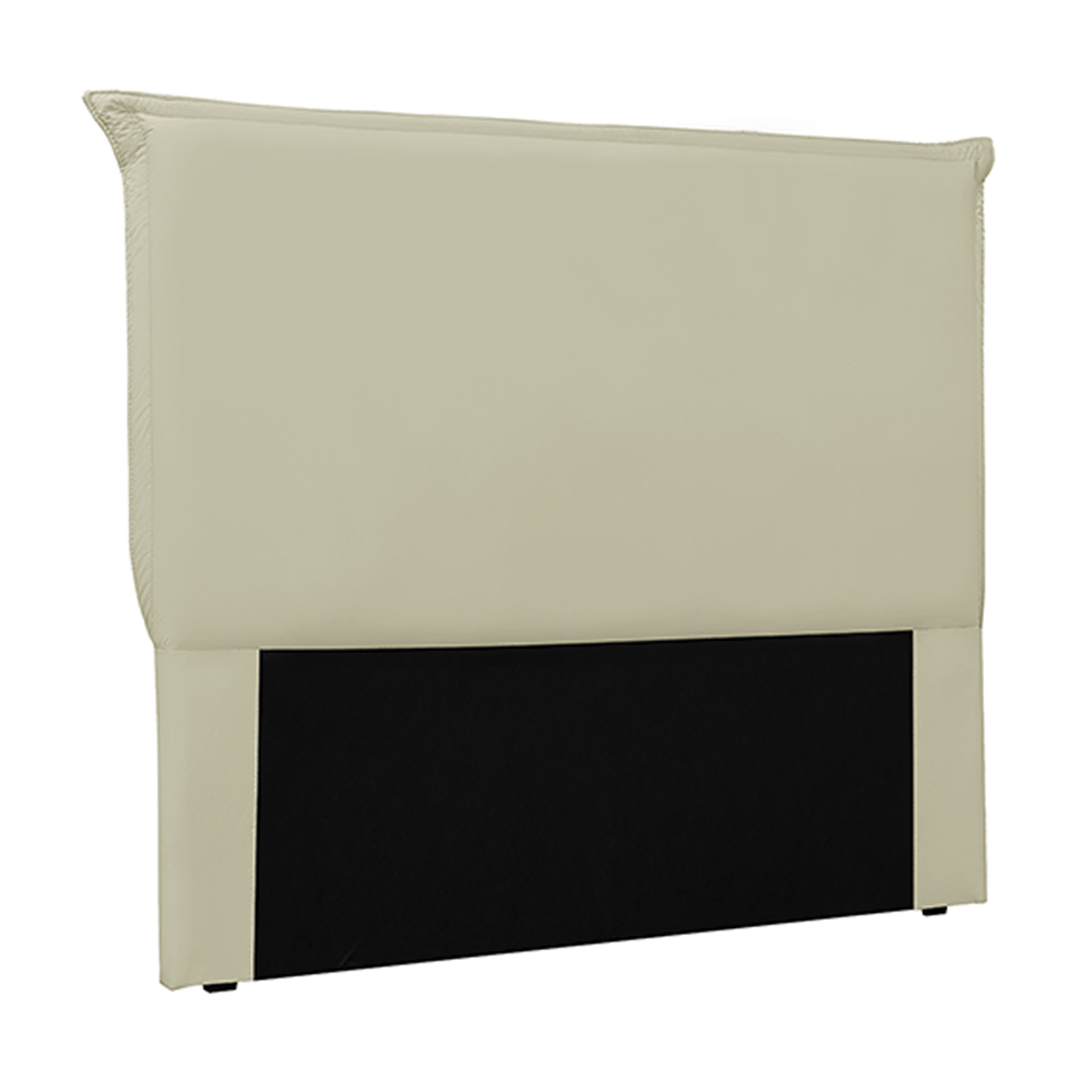 Cabeceira Decorativa Queen Size 1,60M Trento PU Marfim G63 - Gran Belo