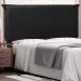 Cabeceira Decorativa Queen Size 1,60M Trento PU Preto G63 - Gran Belo