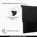 Cabeceira Decorativa Queen Size 1,60M Trento PU Preto G63 - Gran Belo
