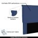 Cabeceira Decorativa Queen Size 1,60M Trento Suede Azul Marinho G63 - Gran Belo