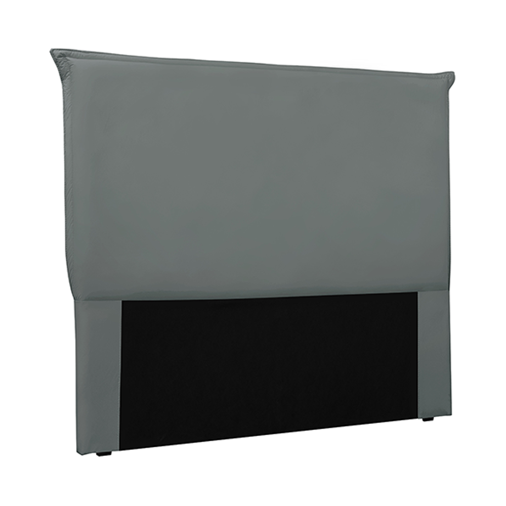 Cabeceira Decorativa Queen Size 1,60M Trento Veludo Cinza G63 - Gran Belo