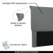 Cabeceira Decorativa Queen Size 1,60M Trento Veludo Cinza G63 - Gran Belo