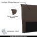 Cabeceira Decorativa Queen Size 1,60M Trento Veludo Marrom G63 - Gran Belo