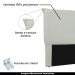 Cabeceira Decorativa Queen Size 1,60M Trento Veludo Prata G63 - Gran Belo