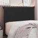 Cabeceira Decorativa Queen Size 1,60M Trento Veludo Preto G63 - Gran Belo
