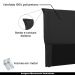 Cabeceira Decorativa Queen Size 1,60M Trento Veludo Preto G63 - Gran Belo