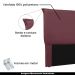 Cabeceira Decorativa Queen Size 1,60M Trento Veludo Vinho G63 - Gran Belo