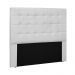 Cabeceira Decorativa Queen Size 1,60M Tropea PU Branco G63 - Gran Belo