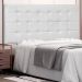 Cabeceira Decorativa Queen Size 1,60M Tropea PU Branco G63 - Gran Belo
