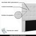 Cabeceira Decorativa Queen Size 1,60M Tropea PU Branco G63 - Gran Belo