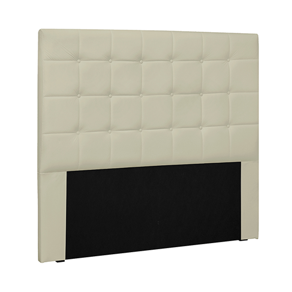 Cabeceira Decorativa Queen Size 1,60M Tropea PU Marfim G63 - Gran Belo