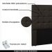 Cabeceira Decorativa Queen Size 1,60M Tropea PU Marrom G63 - Gran Belo