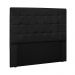 Cabeceira Decorativa Queen Size 1,60M Tropea PU Preto G63 - Gran Belo
