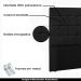 Cabeceira Decorativa Queen Size 1,60M Tropea PU Preto G63 - Gran Belo