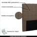 Cabeceira Decorativa Queen Size 1,60M Tropea Suede Caramelo G63 - Gran Belo