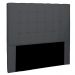 Cabeceira Decorativa Queen Size 1,60M Tropea Suede Cinza G63 - Gran Belo