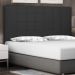 Cabeceira Decorativa Queen Size 1,60M Tropea Suede Preto G63 - Gran Belo
