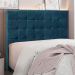 Cabeceira Decorativa Queen Size 1,60M Tropea Veludo Azul Marinho G63 - Gran Belo