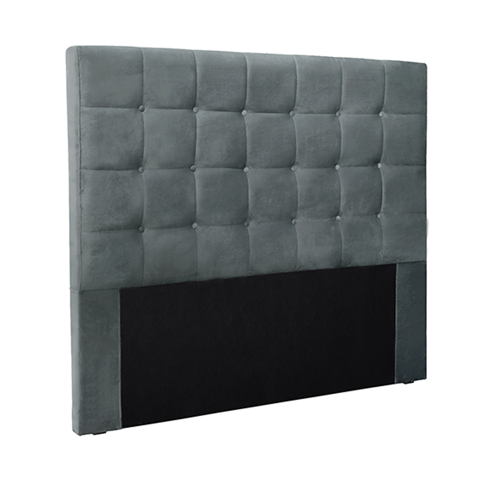 Cabeceira Decorativa Queen Size 1,60M Tropea Veludo Cinza G63 - Gran Belo
