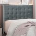Cabeceira Decorativa Queen Size 1,60M Tropea Veludo Cinza G63 - Gran Belo