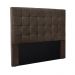 Cabeceira Decorativa Queen Size 1,60M Tropea Veludo Marrom G63 - Gran Belo
