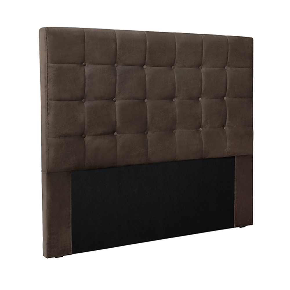 Cabeceira Decorativa Queen Size 1,60M Tropea Veludo Marrom G63 - Gran Belo
