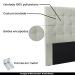 Cabeceira Decorativa Queen Size 1,60M Tropea Veludo Prata G63 - Gran Belo