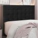 Cabeceira Decorativa Queen Size 1,60M Tropea Veludo Preto G63 - Gran Belo