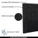 Cabeceira Decorativa Queen Size 1,60M Tropea Veludo Preto G63 - Gran Belo