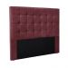 Cabeceira Decorativa Queen Size 1,60M Tropea Veludo Vinho G63 - Gran Belo