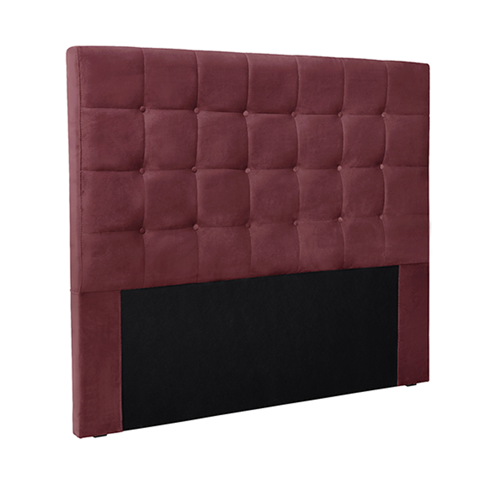 Cabeceira Decorativa Queen Size 1,60M Tropea Veludo Vinho G63 - Gran Belo