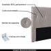 Cabeceira Decorativa Queen Size 1,60M Yves Linho Areia G63 - Gran Belo