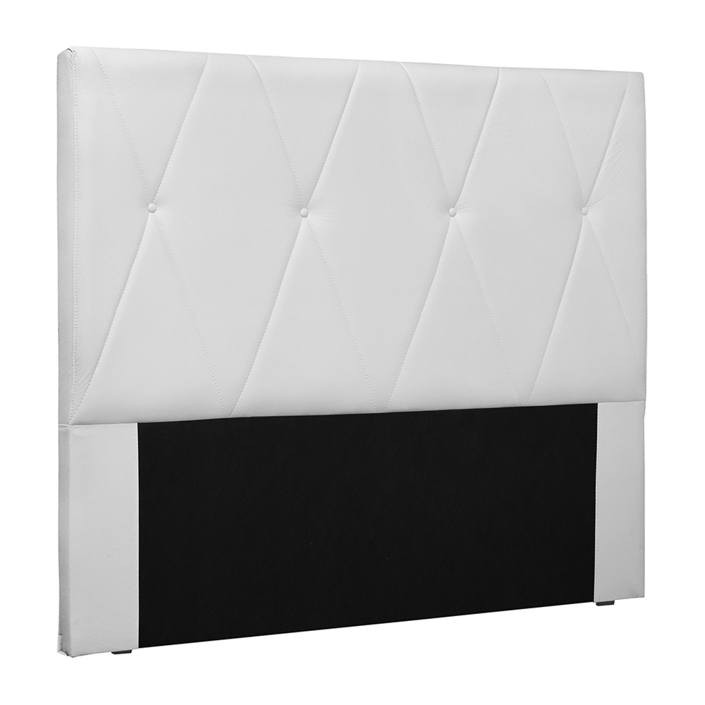 Cabeceira Decorativa Queen Size 1,60M Yves PU Branco G63 - Gran Belo