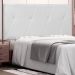 Cabeceira Decorativa Queen Size 1,60M Yves PU Branco G63 - Gran Belo