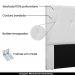 Cabeceira Decorativa Queen Size 1,60M Yves PU Branco G63 - Gran Belo
