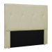 Cabeceira Decorativa Queen Size 1,60M Yves PU Marfim G63 - Gran Belo