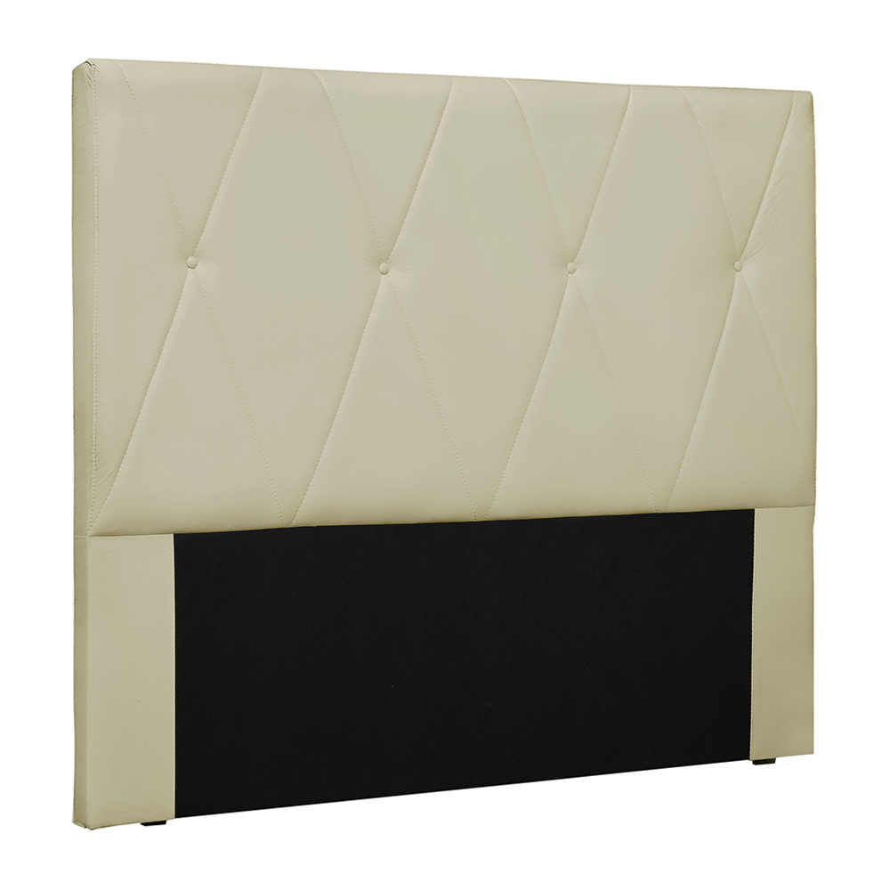 Cabeceira Decorativa Queen Size 1,60M Yves PU Marfim G63 - Gran Belo