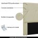 Cabeceira Decorativa Queen Size 1,60M Yves PU Marfim G63 - Gran Belo