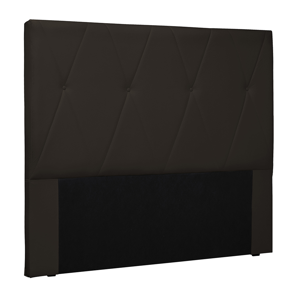 Cabeceira Decorativa Queen Size 1,60M Yves PU Marrom G63 - Gran Belo