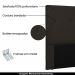 Cabeceira Decorativa Queen Size 1,60M Yves PU Marrom G63 - Gran Belo