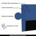 Cabeceira Decorativa Queen Size 1,60M Yves Suede Azul Marinho G63 - Gran Belo