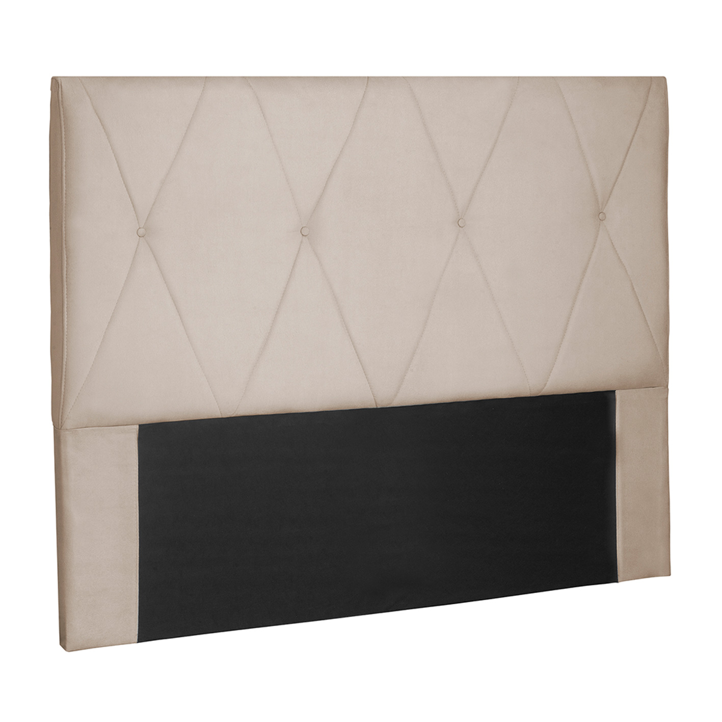Cabeceira Decorativa Queen Size 1,60M Yves Suede Bege G63 - Gran Belo