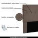 Cabeceira Decorativa Queen Size 1,60M Yves Suede Caramelo G63 - Gran Belo
